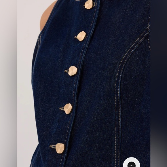 NWT Dissh OLLY Denim Vest INDIGO SZ 10 - Picture 7 of 13
